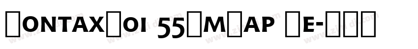 ContaxW01 55SmCap Re字体转换